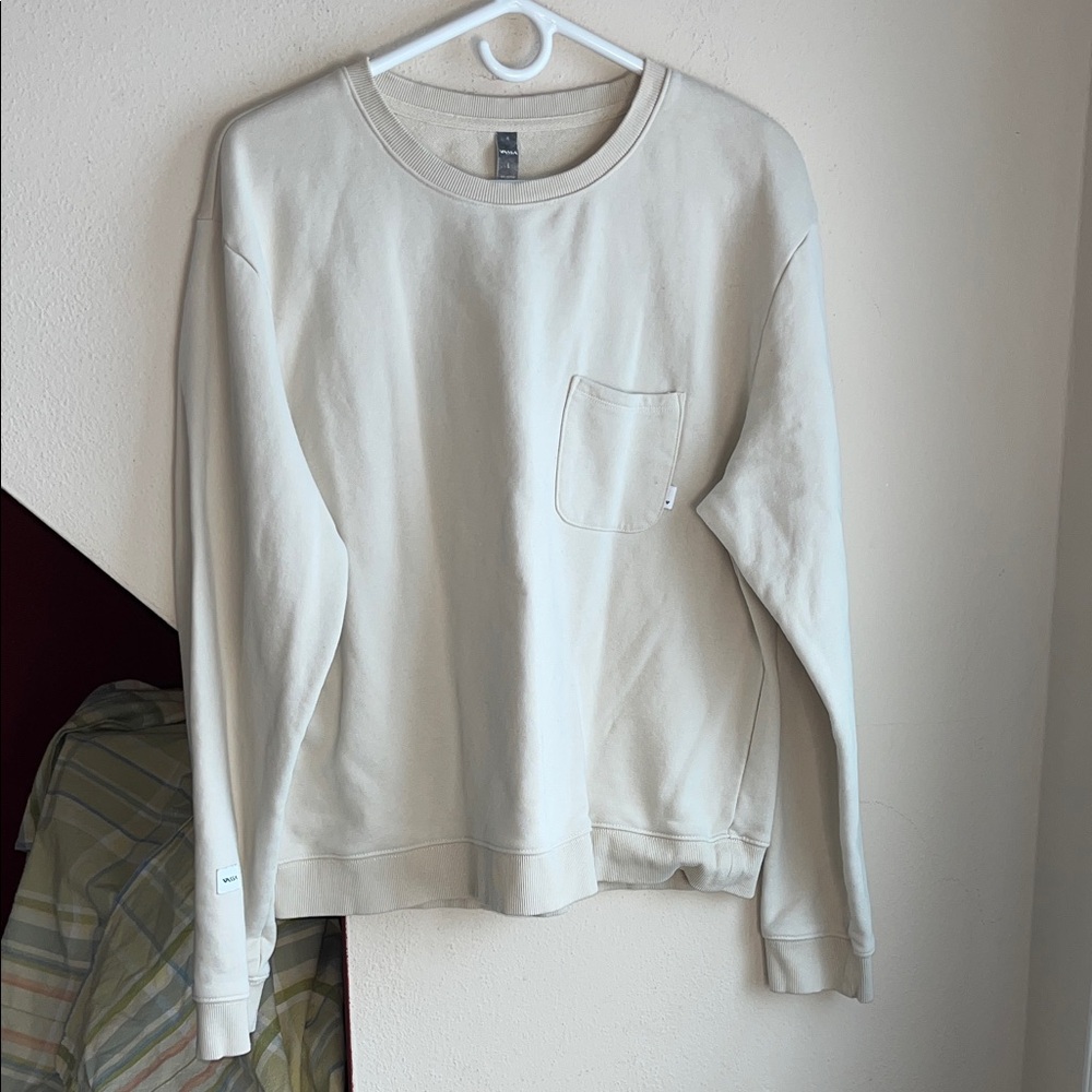 Vassa Elegant Cream Crew Neck‎ Sweatshirt Suntory All-Free Collaboration L
